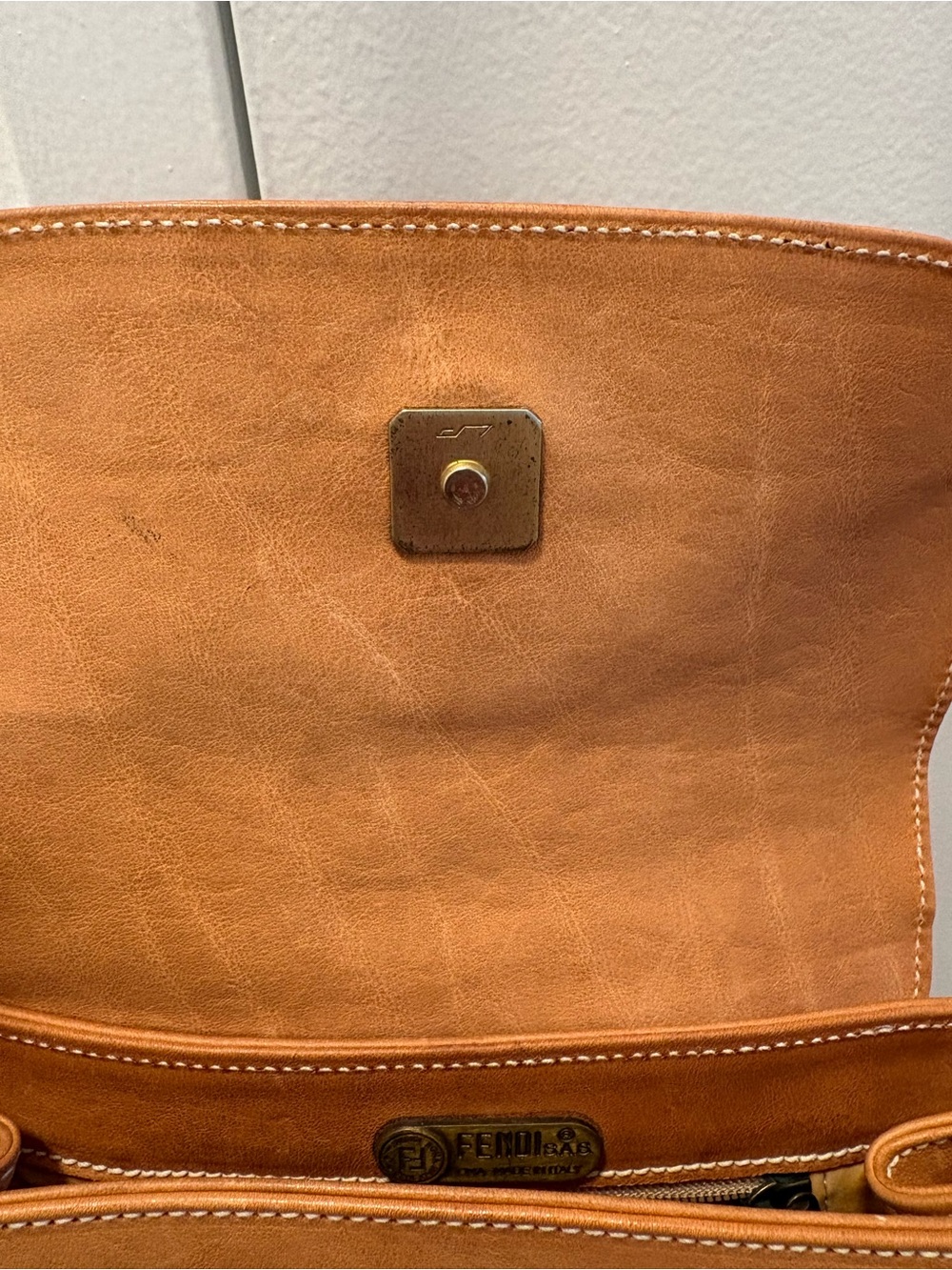 Authentic Vintage Fendi S.A.S. Leather Crossbody Bag WITH COA - Picture 6 of 9